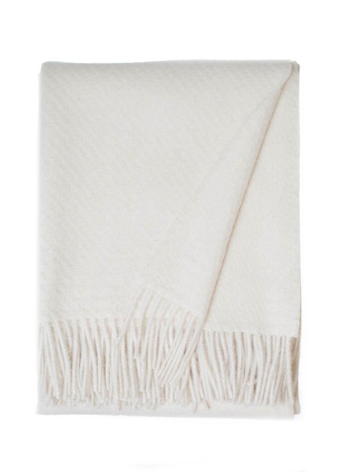 Alpaca & Wool Ivory Throw