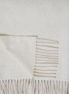 Alpaca Wool Ivory Throw